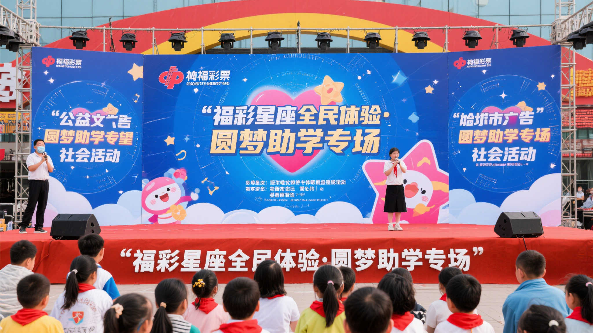 公益圆梦助学活动携手福彩星座亮相大庆