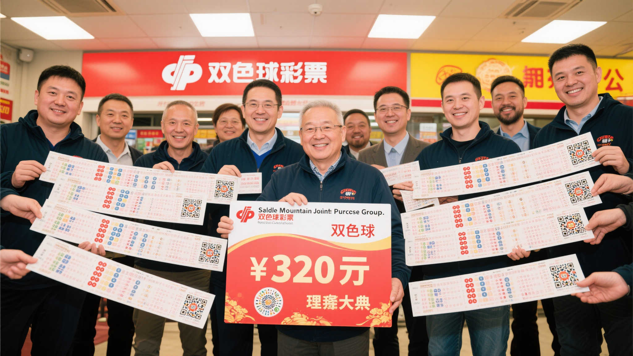 辽宁鞍山合买团喜中320万福彩大奖 7家网点携手合作两年